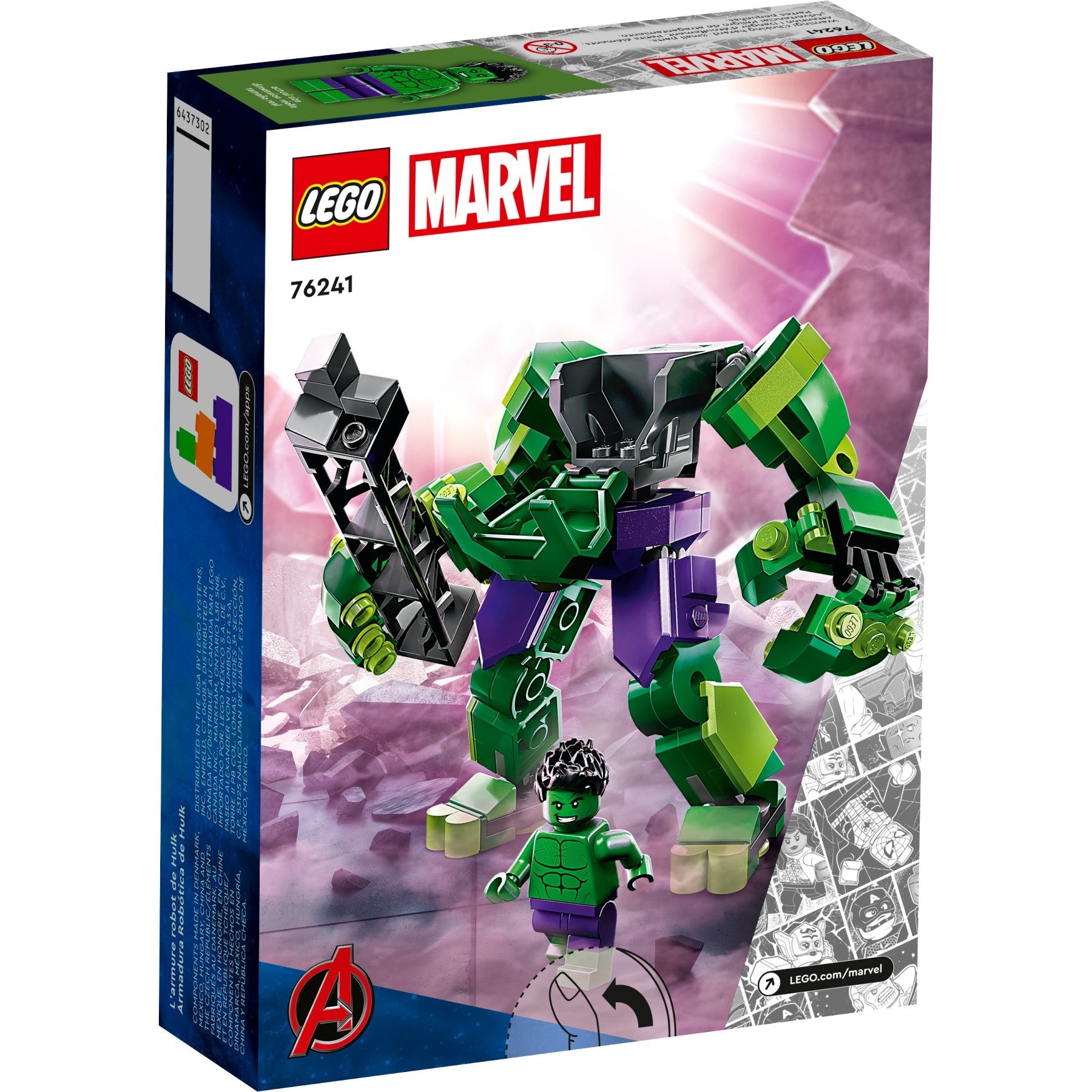 Lego Marvel Hulk Mech Armor 138pzs 6+ 76241