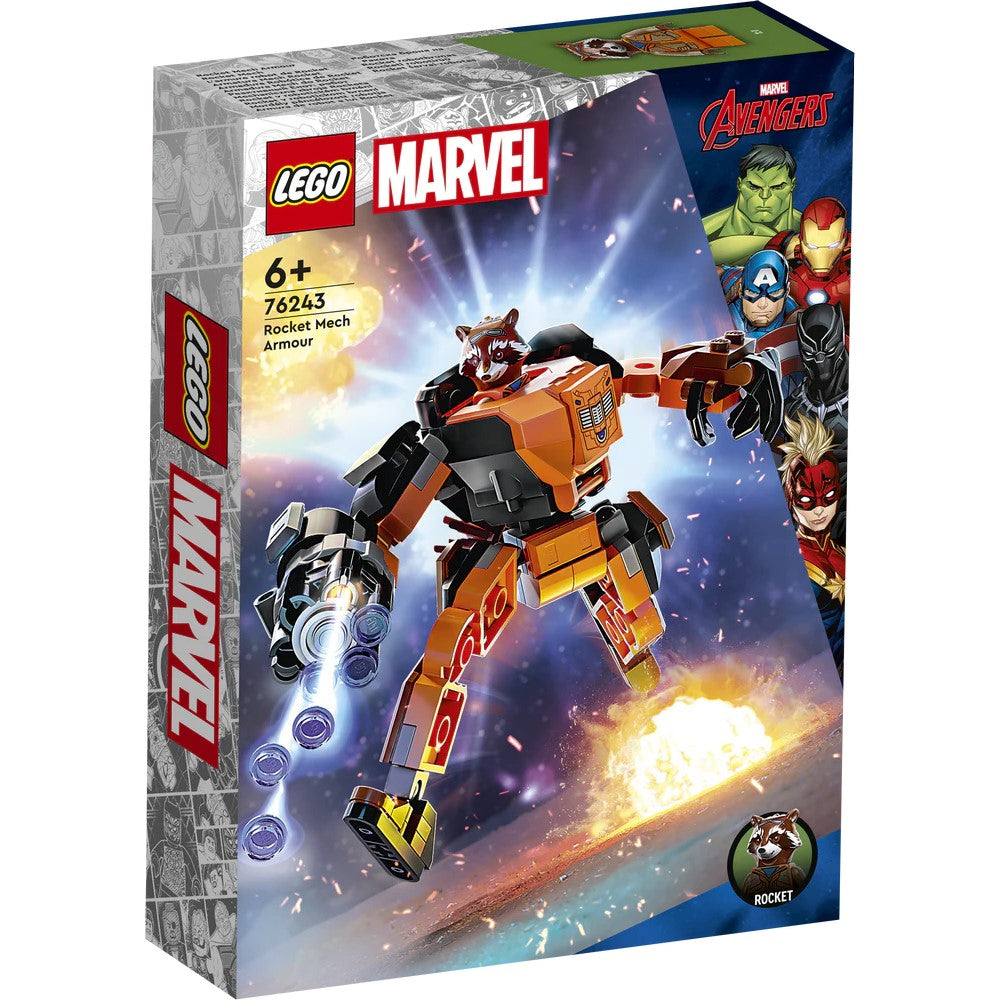 Lego Marvel Rocket Mech Armor 98pzs 6+ 76243