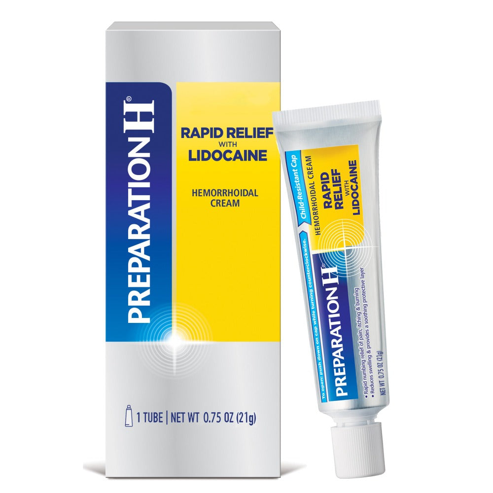 Preparation H Rapid Relief With Lidocaine Hemorrhodial Cream 21g