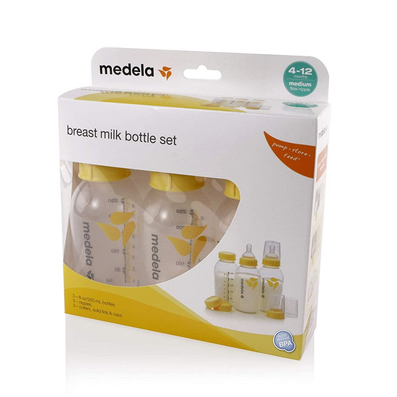 Medela Teteros Breast Milk Bottle Set Medium 4-12Months 3und