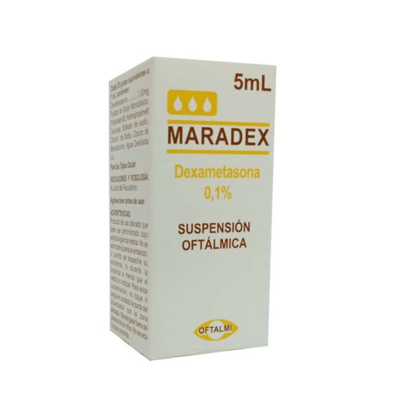 Maradex Oftalmi Dexametasona 0.1% Suspensión Oftalmica 5ml