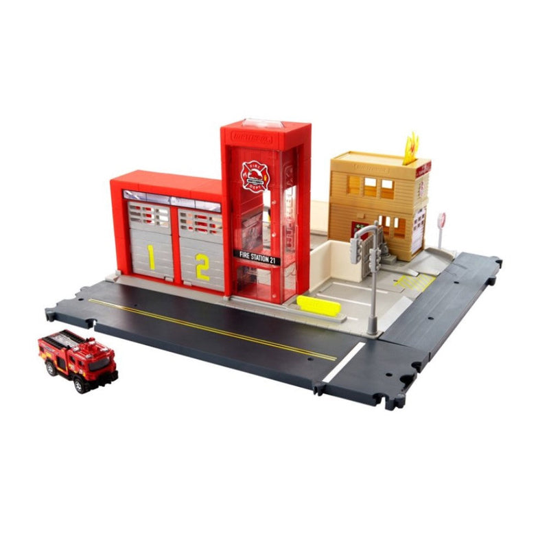 Mattel Matchbox Fire Station Rescue 3+