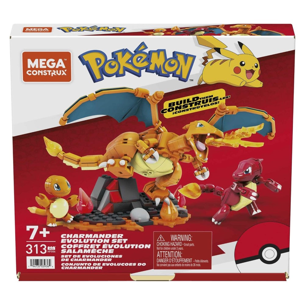 Pokemon Mega Set De Evoluciones De Charmander 313Piezas 7+