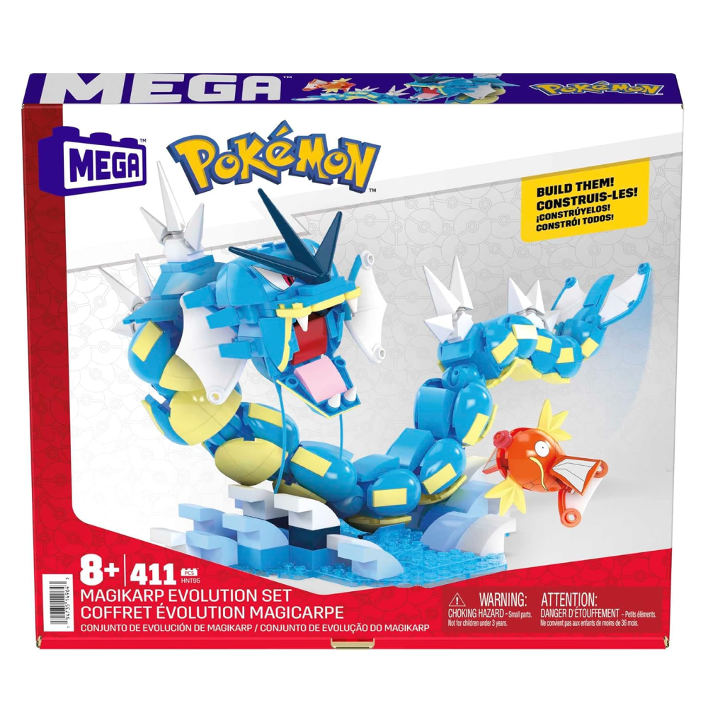 Pokemon Mega Set De Evoluciones De Magikarp 411Piezas 8+