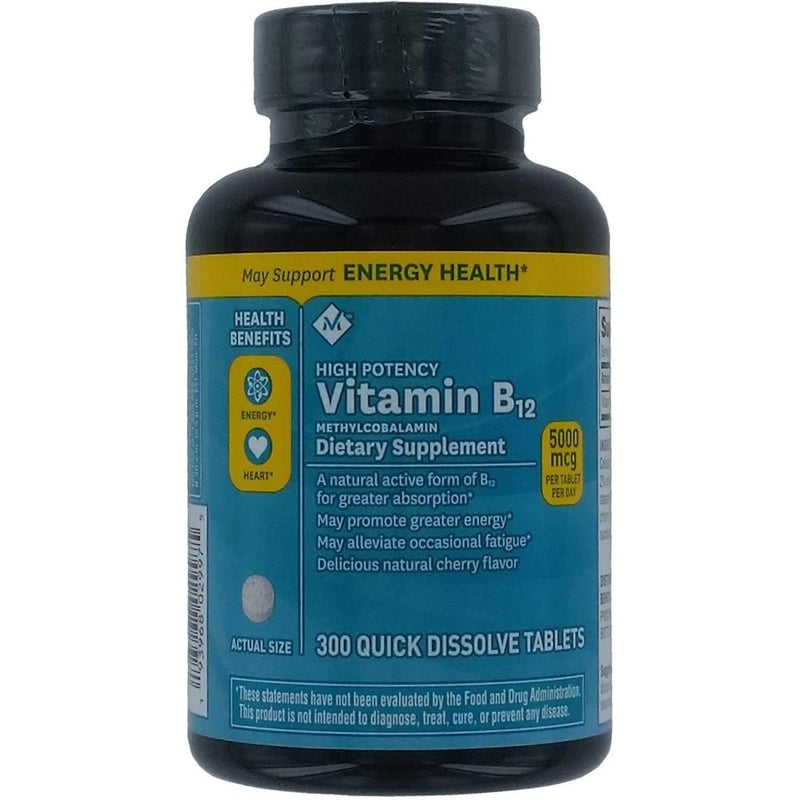 Vitamina B12 Member's Mark 300 tablets