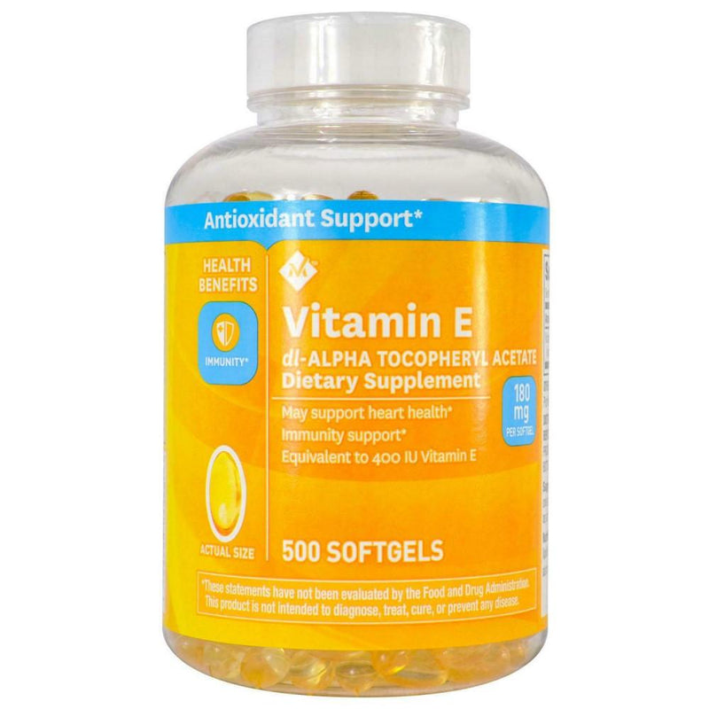Vitamin E 180mg 500 softgels Members Mark