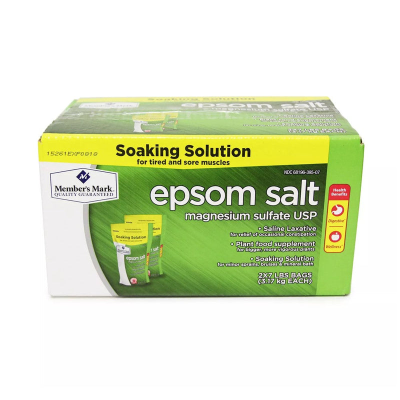 Epsom Salt 2 Bolsas Member's Mark Magnesio Sulfate Usp 3.17g