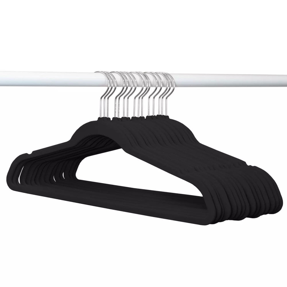 Ganchos de Ropa 50 Und de Gamuza Member's Mark Velvet Hangers