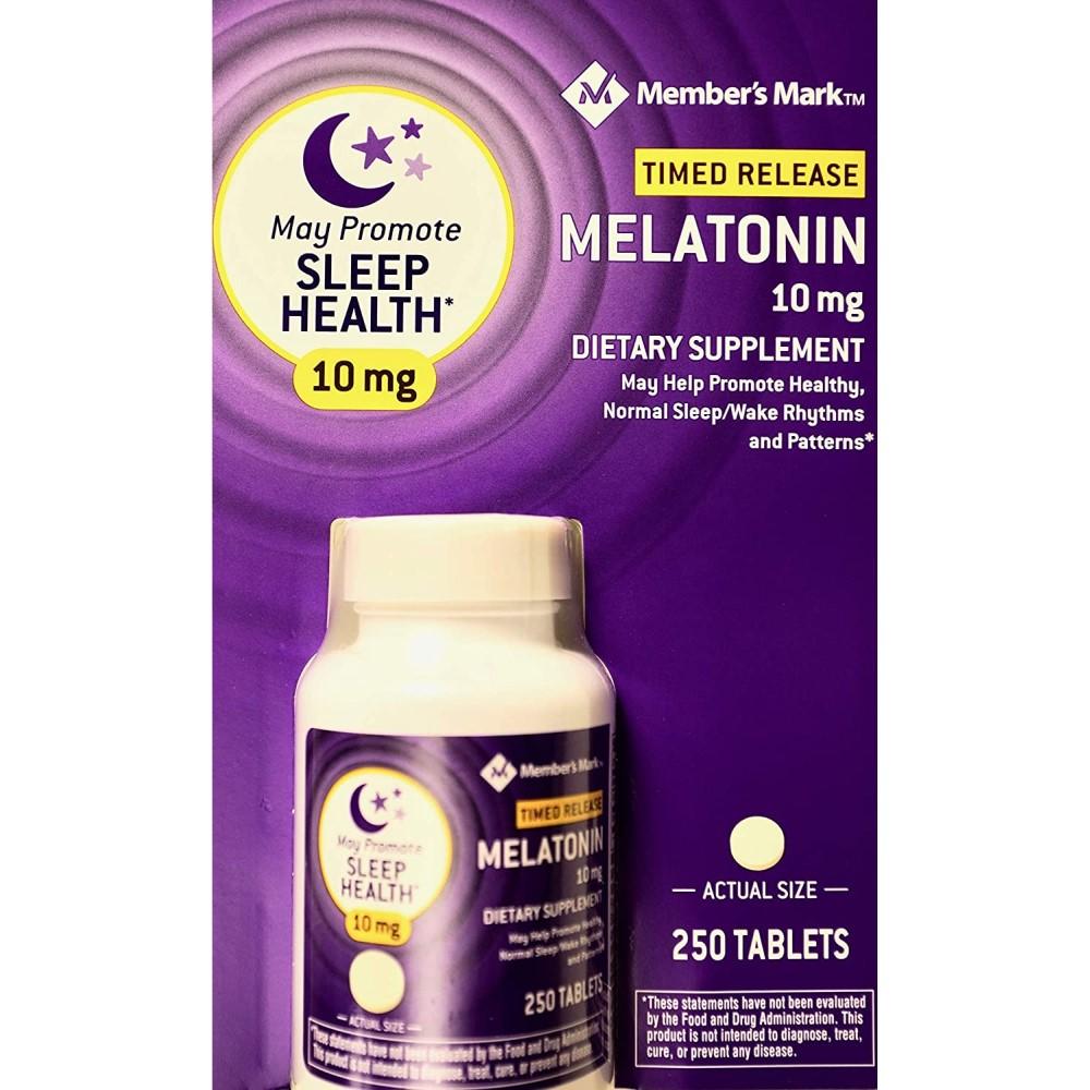 Melatonin 10mg 250 tabletas Members Mark