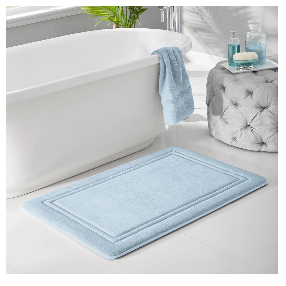 Member's Mark Alfombra de Baño Quick-Dry Memory Foam Bath Mat 60cm x 90cm Color Blue Crest