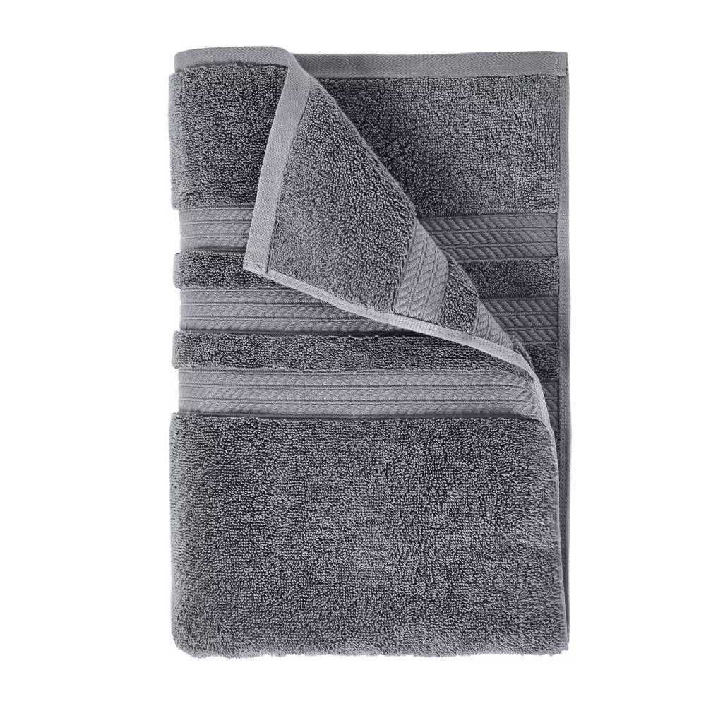 Toalla Hotel Premier Collection Oversized De Baño Color Gris 76.2cm x 147.3cm 100% Algodon