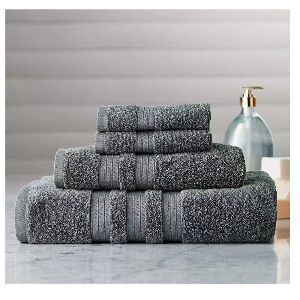 Toalla Hotel Premier Collection Oversized De Baño Color Gris 76.2cm x 147.3cm 100% Algodon