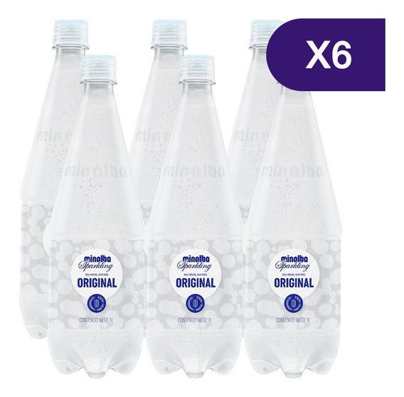 Minalba Sparkling Original 6 Unidades de 1L