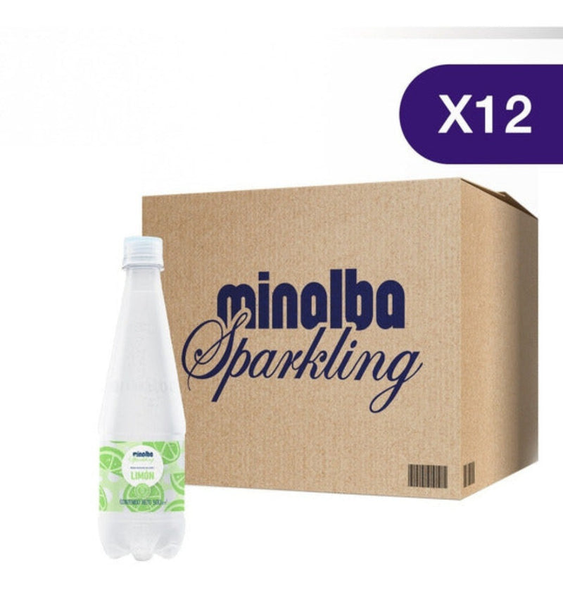 Minalba Sparkling Limon Pack de 12 Unidades de 500ml