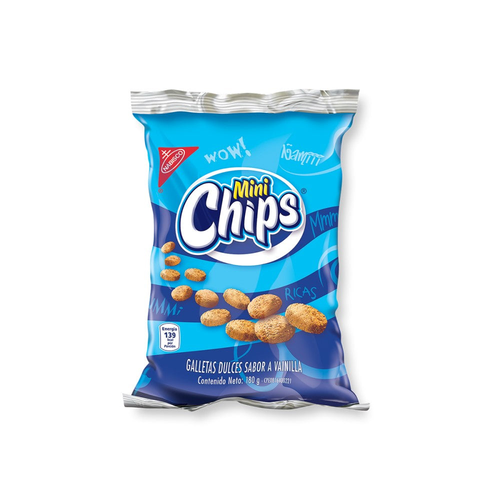 Galletas Nabisco Mini Chips Sabor Vainilla 180g