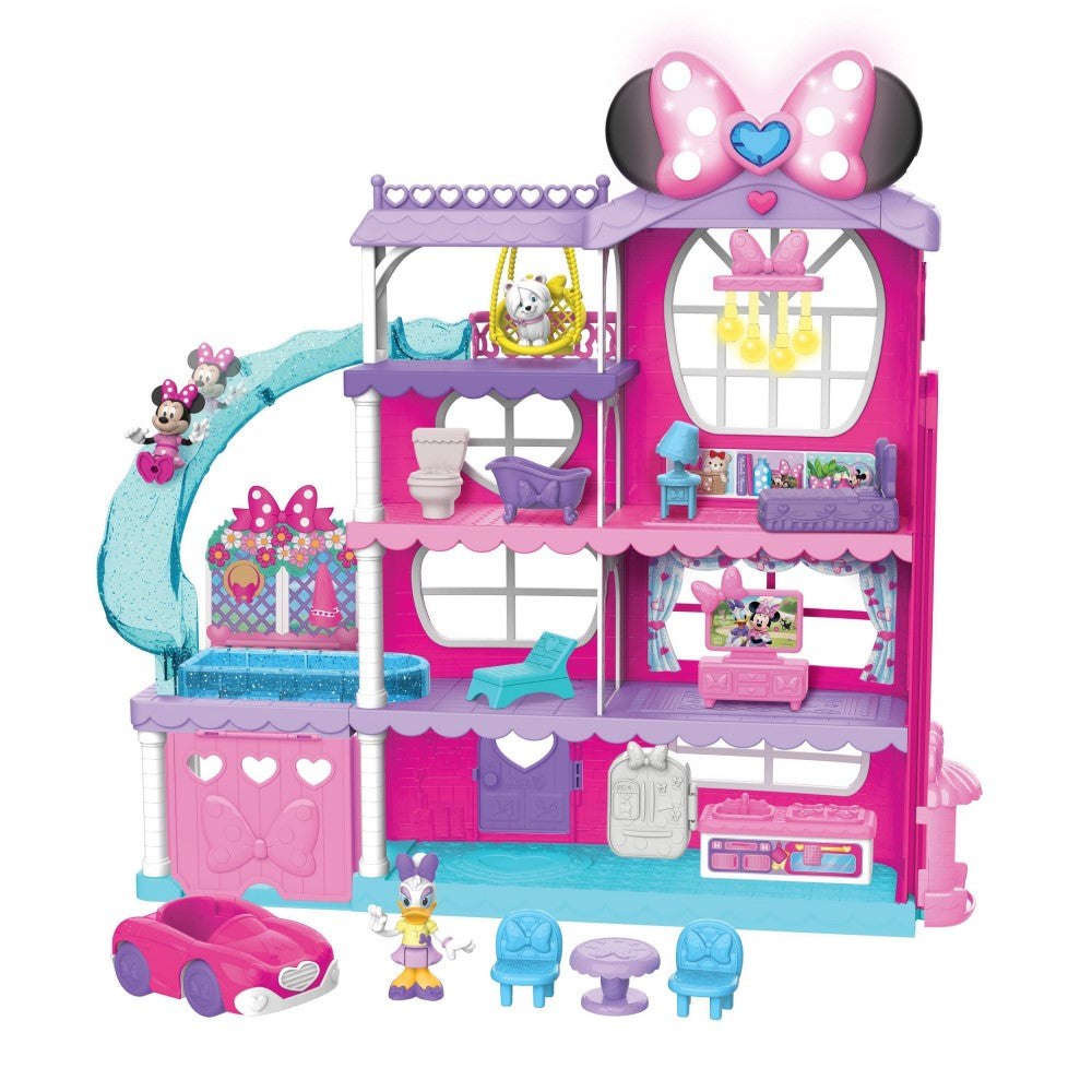 Disney Minnie Mansion con Luces y Sonido 4 Pisos 21pzs 3+