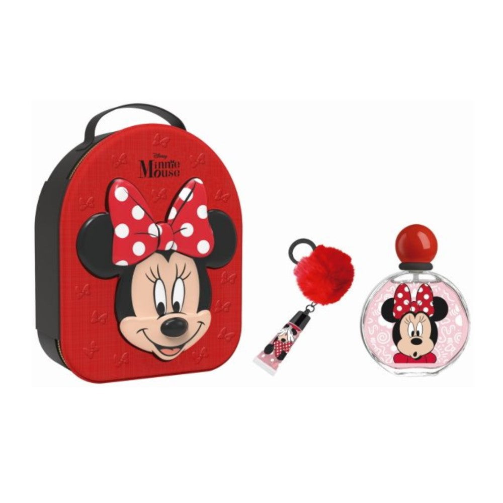 Disney Minnie Mouse Set De Regalo Eau De Toilette Llavero y Brillo Labial 2und