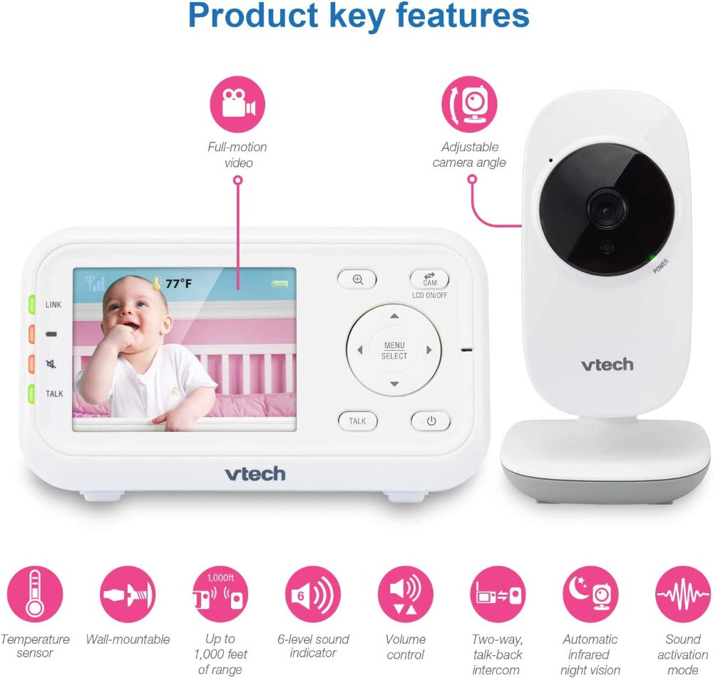Monitor Vtech Digital Video with Full-Color and Automatic Night Vision 2.8"