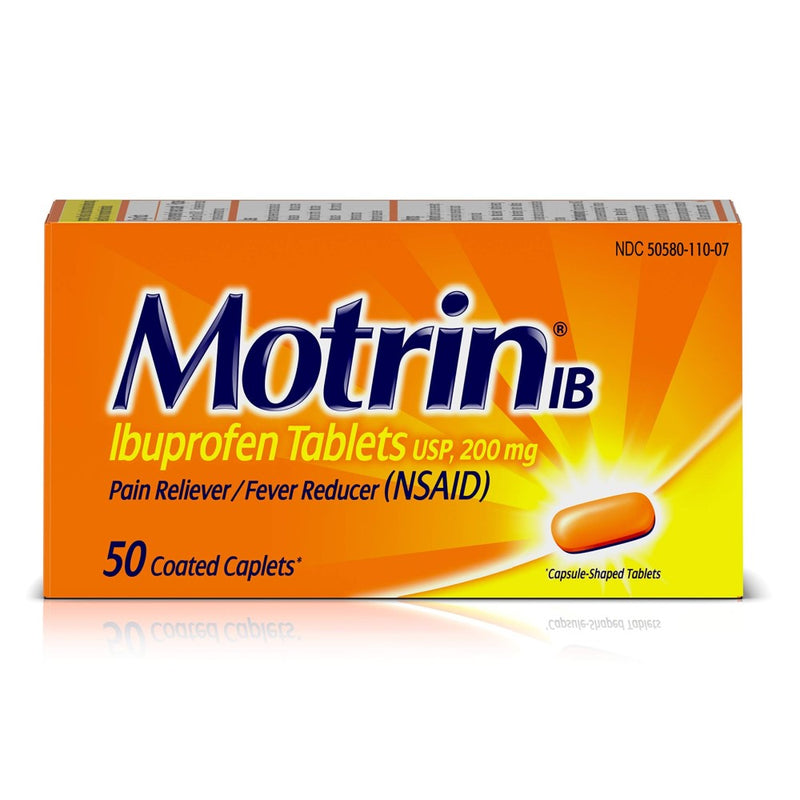 Motrin Ibuprofeno 200mg 50und