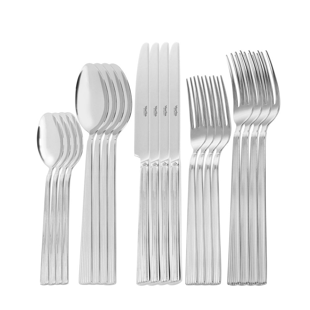 Set De Cubiertos Martha Stewart Acero Inoxidable 20 Piezas Carlyle