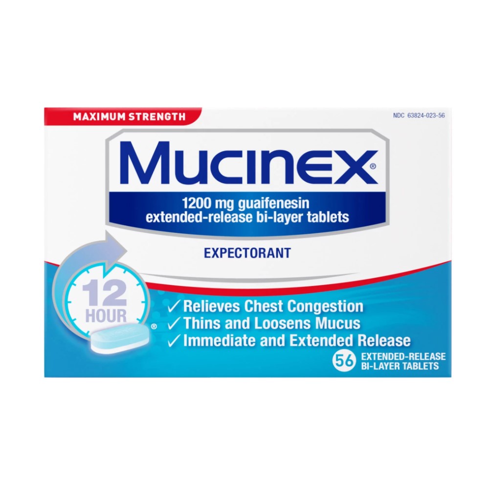 Mucinex 12 horas 1200mg 56 tablets