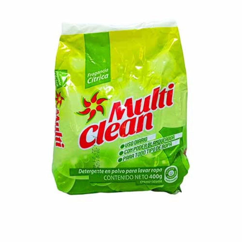 Detergente en Polvo Multi Clean 400 gr