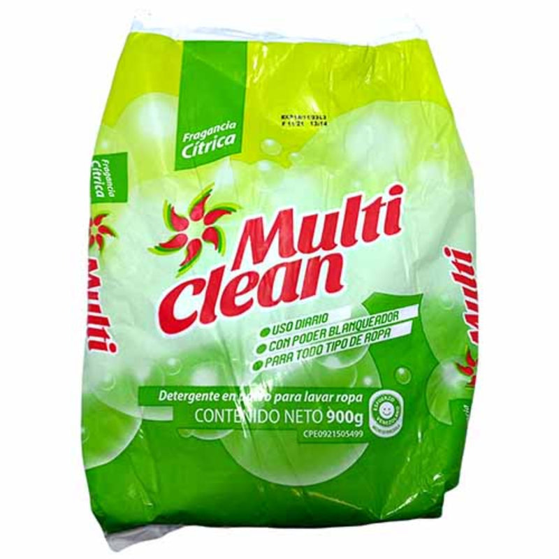 Detergente en Polvo Multi Clean 900 gr