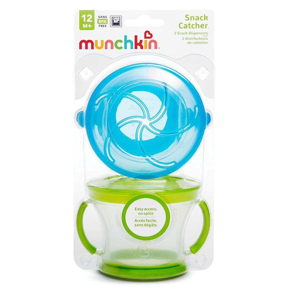 Envase para Alimentos Munchkin Verde y Azul 12m+ 2 Und