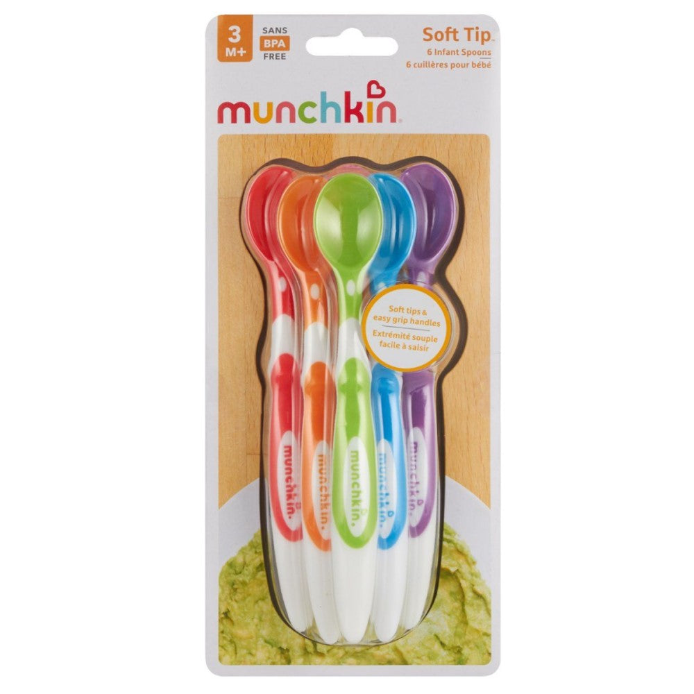 Munchkin Set De Cucharas Soft Tip 6und 3meses+