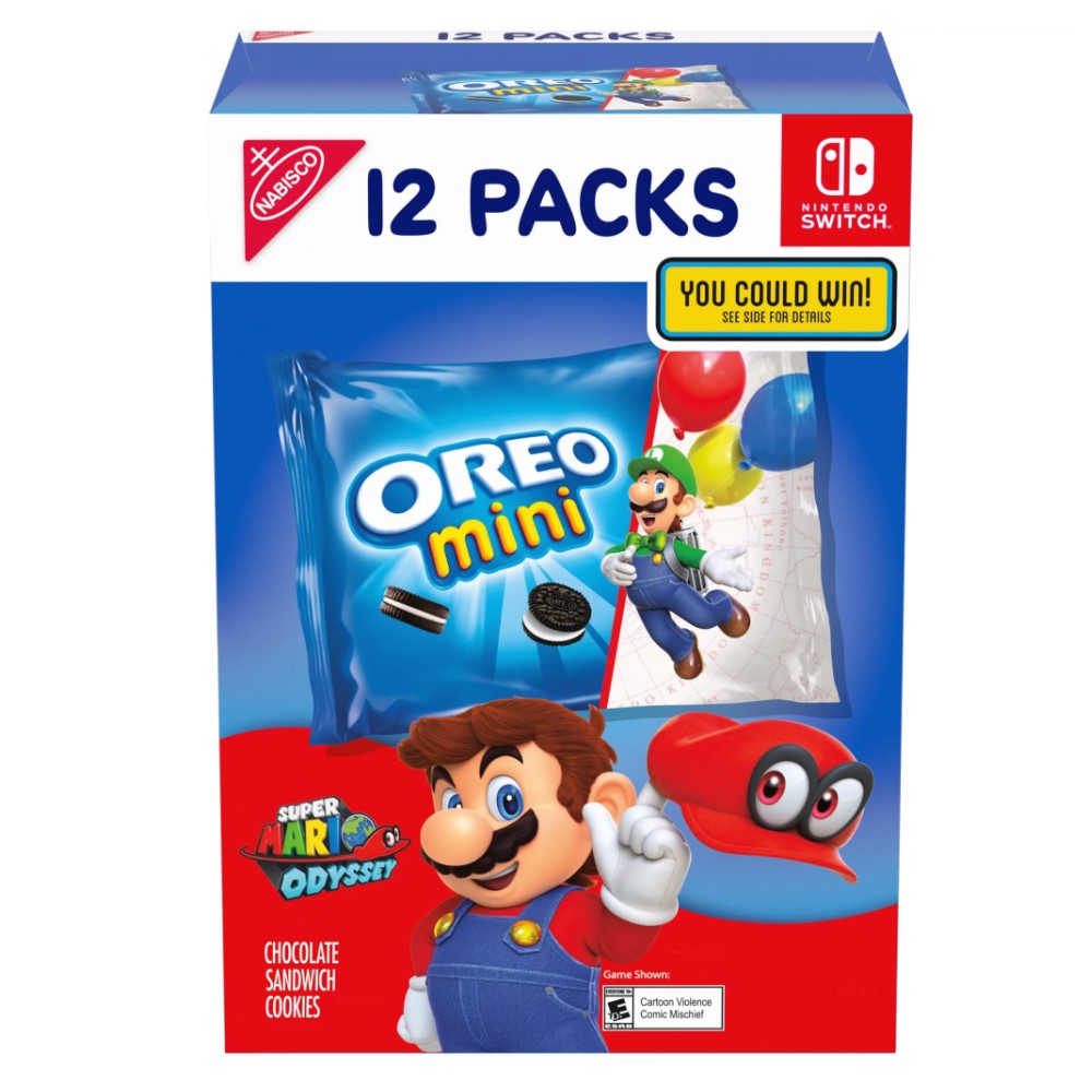 Oreo Mini Super Mario 12 Packs 336g