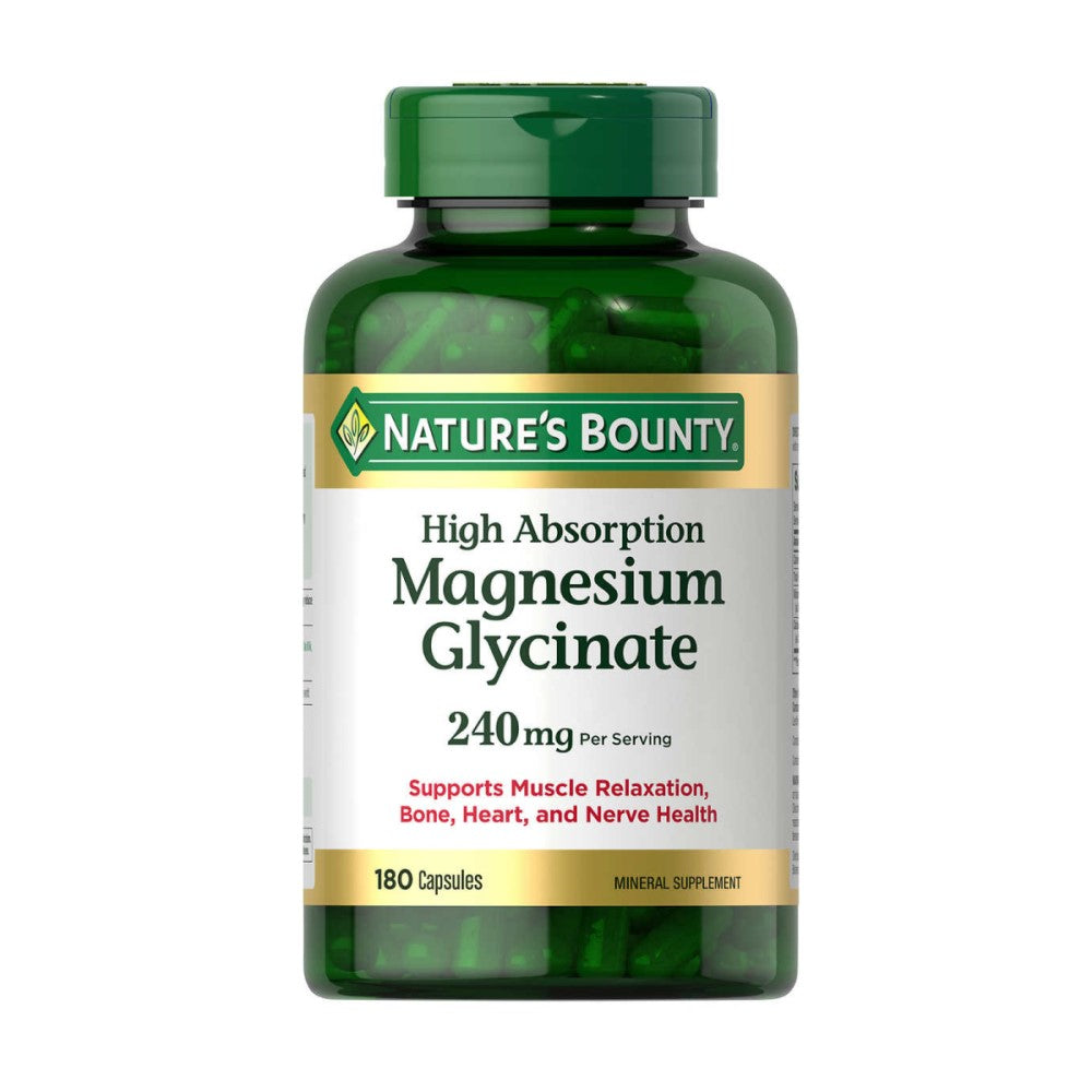 Magnesio Glycinate Natures Bounty Glycinate 240mg 180capsule