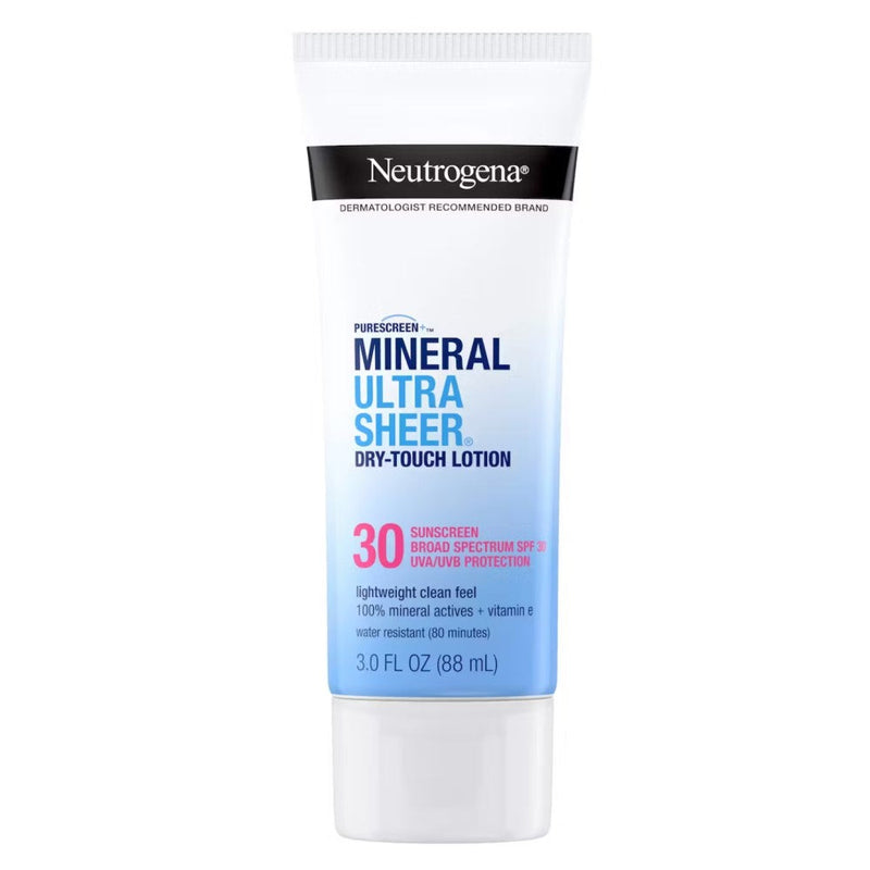 Neutrogena Mineral Ultra Sheer Sunscreen SPF 30 Dry Touch Lotion 88ml