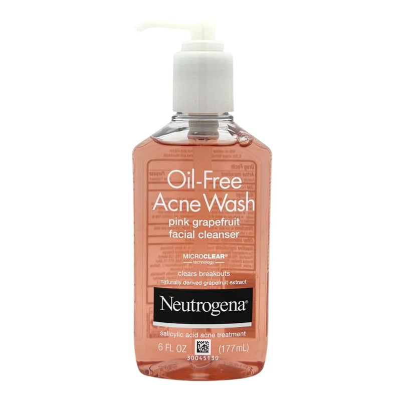 Neutrogena Oil Free Acne Wash Pink Grapefruit Facial Cleanser 177ml