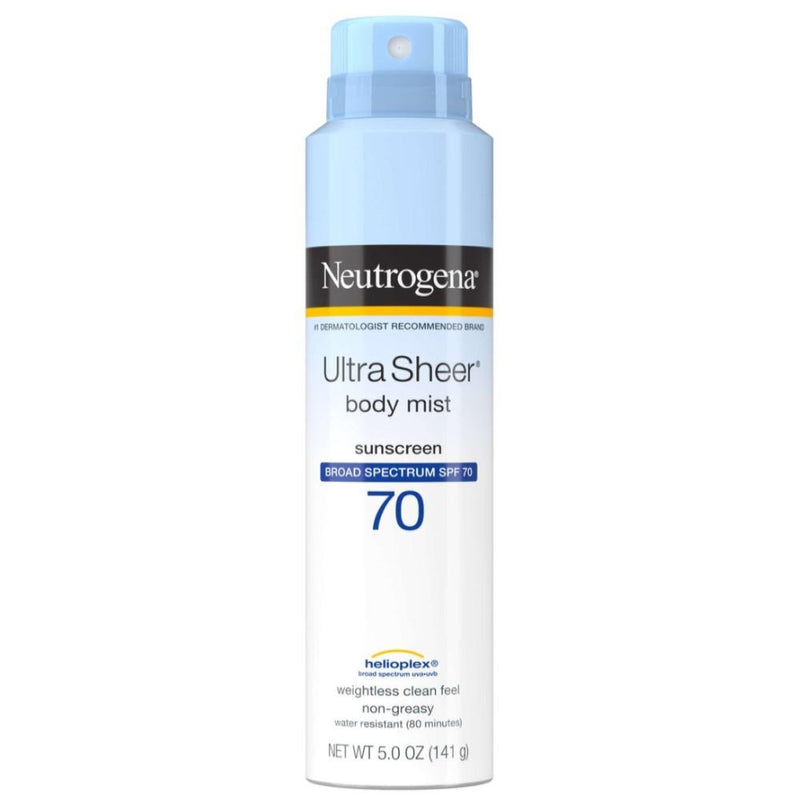 Neutrogena SPF 70 Protector Solar OXYBENZONE FREE Ultra Sheer Body Mist SPF 70 141g
