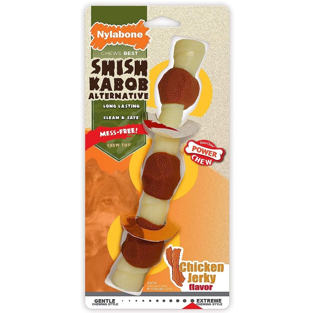 Juguete Para Perro Nylabone Chews Best Shish Kabob Chicken Jerky Flavor Hasta 23kg