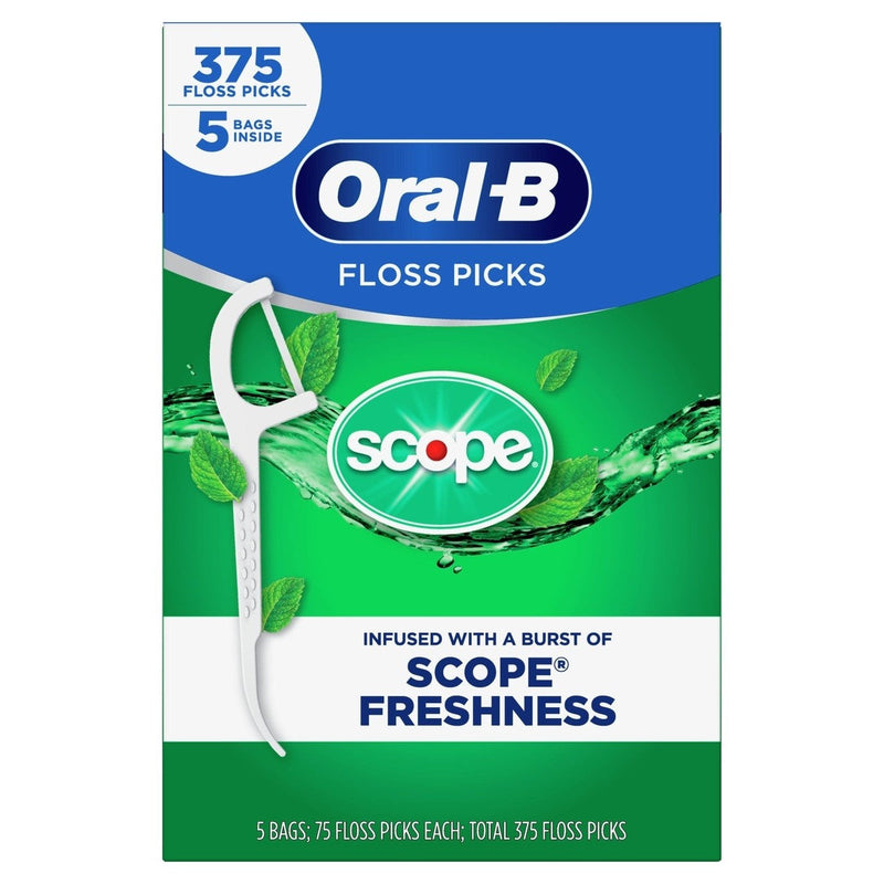 Oral-B Hilo Dental 375 Und Floss Picks Scope