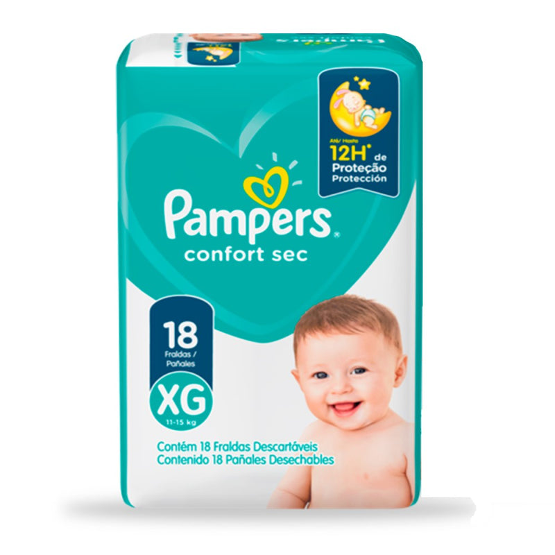 Pampers Pañales Confort Sec Talla XG 11-15kg 18und