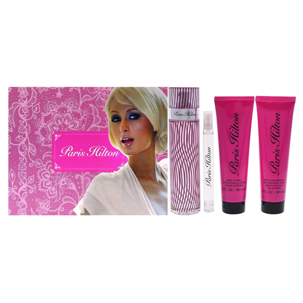 Paris Hilton Set De Regalo For Woman Eau de Parfum 100ml-10ml-Locion Corporal 90ml-Gel de Baño 90ml 4und