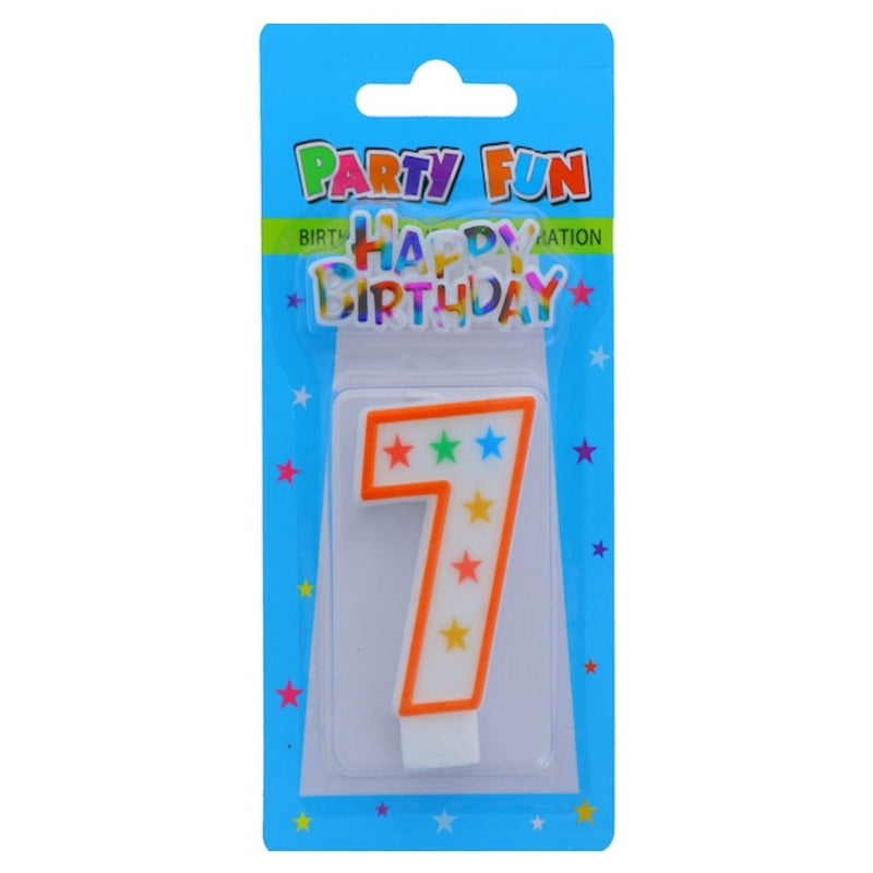Velas Party Fun Happy Birthday Numero 7