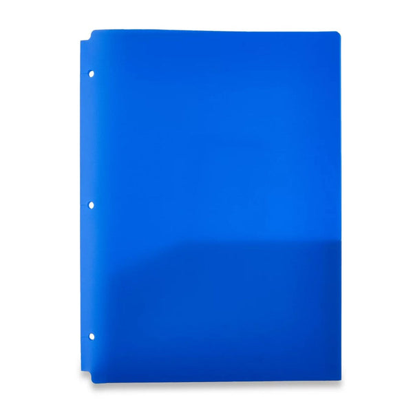 Carpeta De Plástico Tamaño Carta Mae Con Broche Tipo Palanca Y Color Azul Sólido / Cps-az