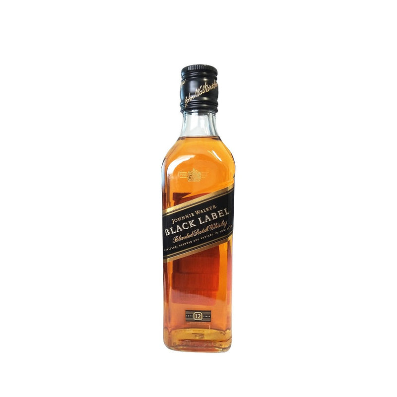 Whisky Johnnie Walker 12 años Black Label  Blended Scotch 375ml