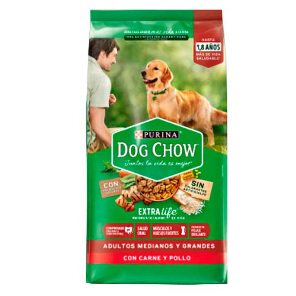 Purina Dog Chow Adulto Medianos y Grandes Sabor Carne y Pollo 20 Kg