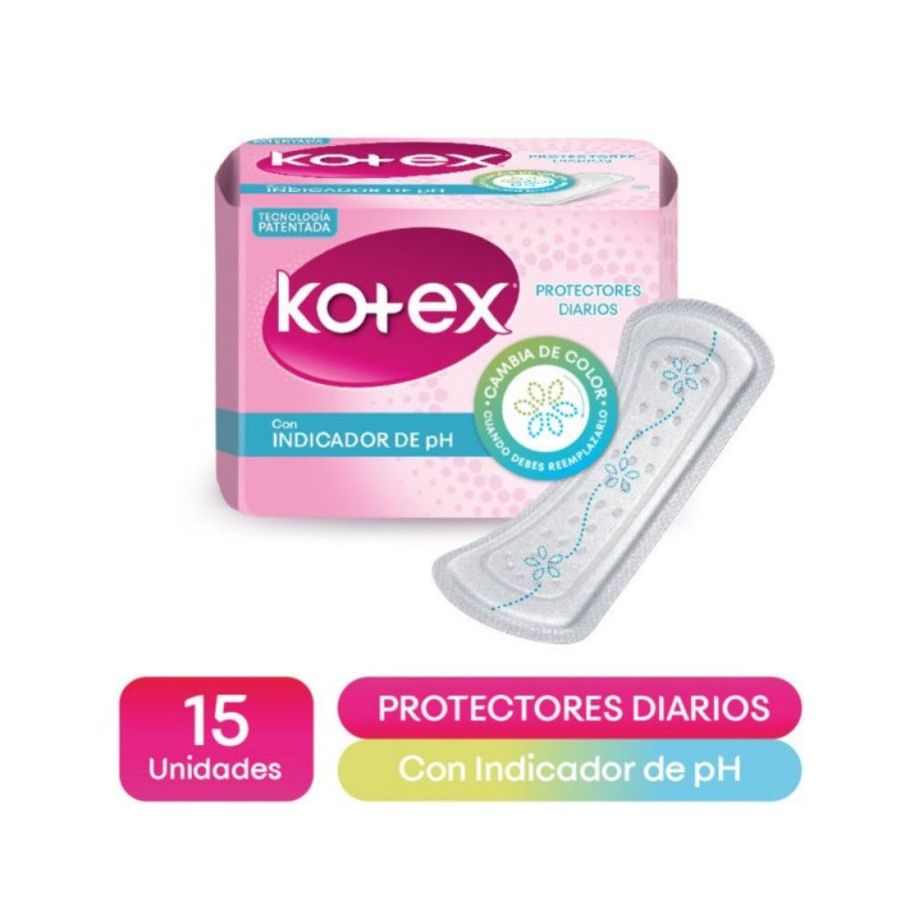 Kotex Protectores Diarios Con Indicador de PH  15und