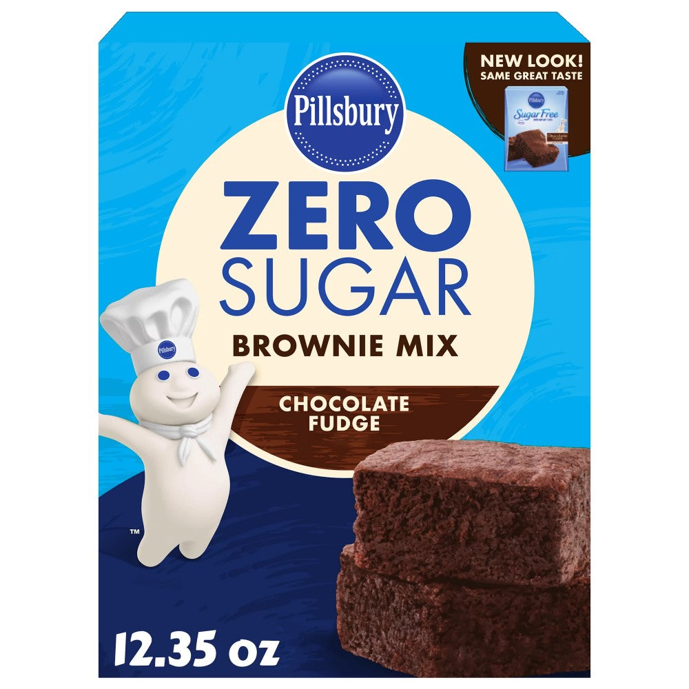 Pillsbury Zero Sugar Brownie Mix Chocolate Fudge 350g