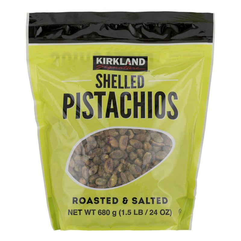 Kirkland Pistachos Shelled Roasted Seasoned & Salted 680 g