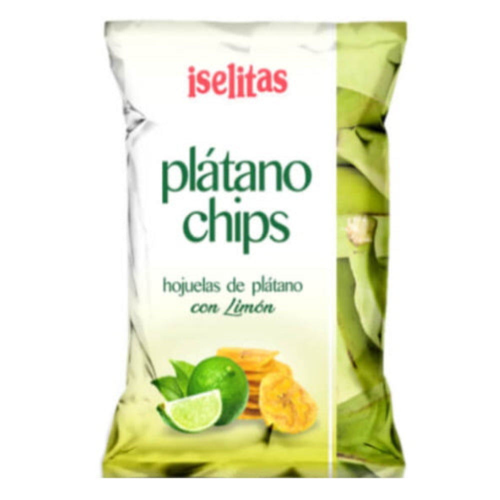 Platano Chips Iselitas Con Sabor a Limon 300 gr