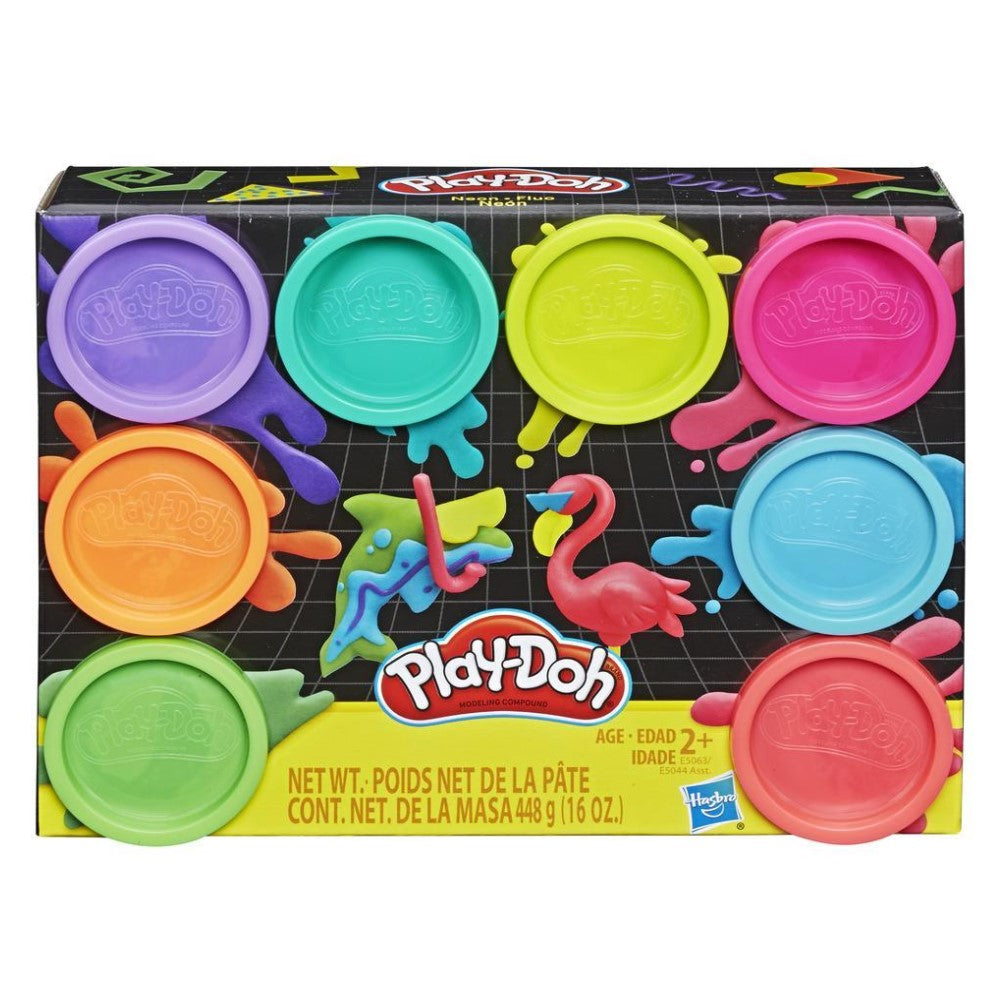 Play-Doh Set 8 Und De Plastilinas Color Neon 448g