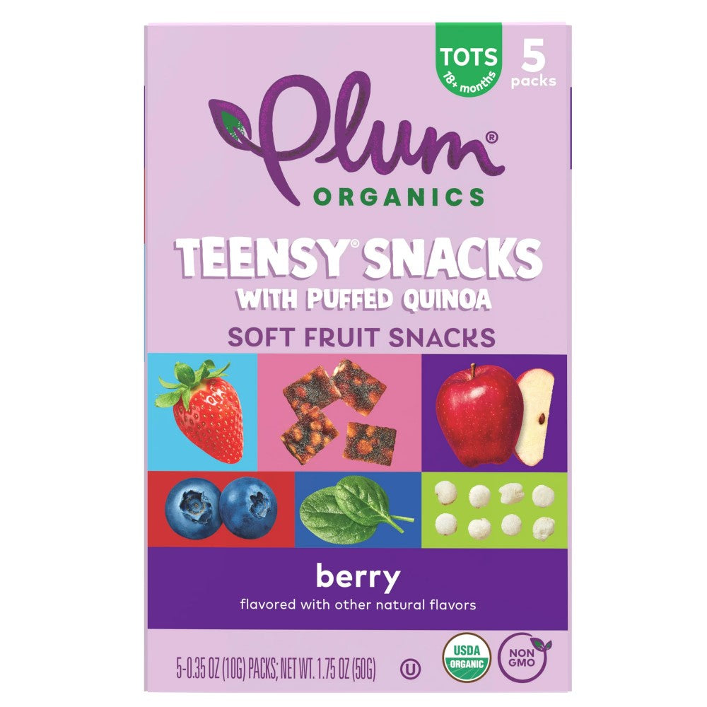 Snack Plum Organic Teensy Soft Fruit Berry 50g