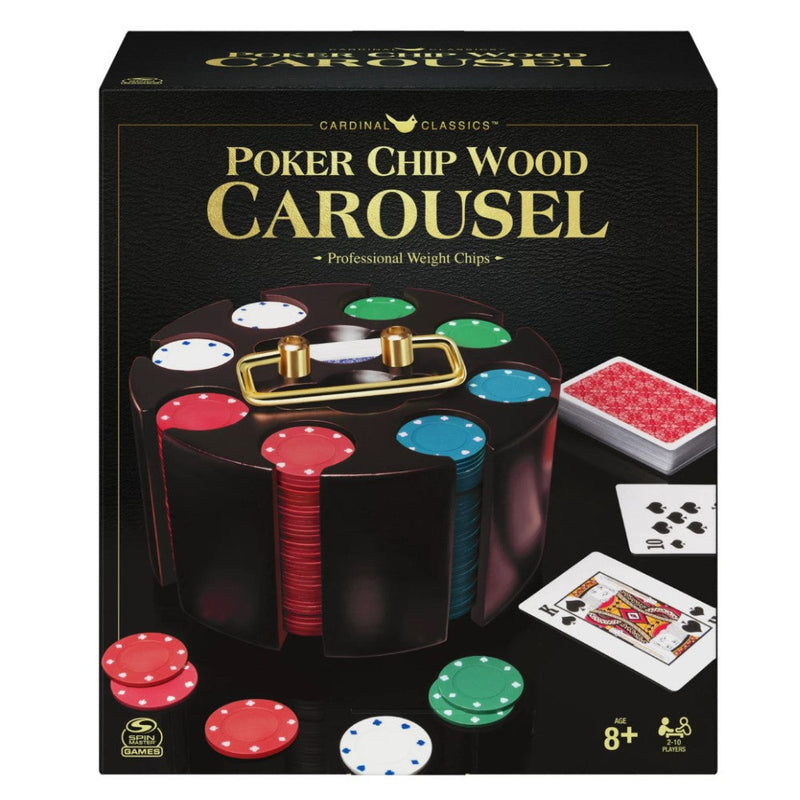 Classics Poker Chip Wood Carousel 8+