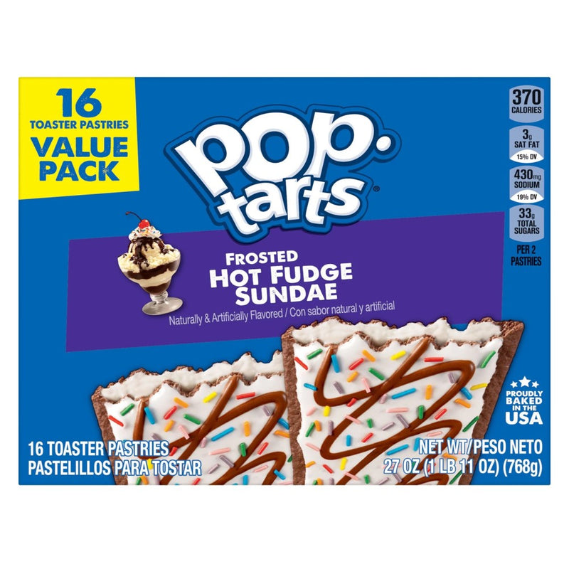 Pop Tarts Frosted Hot Fudge Sundae 16und 768g
